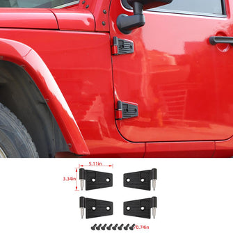 RT-TCZ US Flag Door Hinge Cover Trim Decor For Jeep Wrangler JK JKU 2007-2017 Accessories
