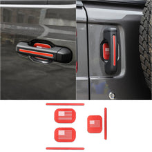 For 2018+ Jeep Wrangler JL 2-Door Version Exterior Door Handle Bowl Sticker Trim Cover (3 pcs) RT-TCZ