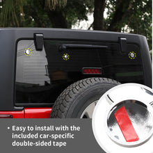 For 2007- 2018 Jeep Wrangler JK Chrome Tailgate Rear Glass Door Decor Cover Trim（2 pcs） RT-TCZ