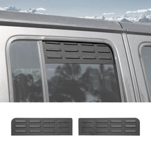 For 2018+ Jeep Wrangler JL 4Door Rear Door Window Louver Air Vent Panel Trim Cover RT-TCZ