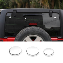 For 2007- 2018 Jeep Wrangler JK Chrome Tailgate Rear Glass Door Decor Cover Trim（2 pcs） RT-TCZ