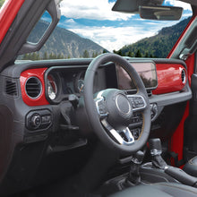 For 2024+ Jeep Wrangler JL & Gladiator JT 4-Door Version Interior Center Console Gear Shift Trim Cover Kit (14 pcs) RT-TCZ