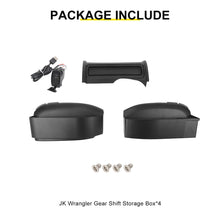 For 2011-2018 Jeep Wrangler JK Interior Center Console Gear Shift Storage Box Tray Organizer (3 pcs) RT-TCZ