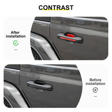 For 2018+ Jeep Wrangler JL 2-Door Version Exterior Door Handle Bowl Sticker Trim Cover (3 pcs) RT-TCZ