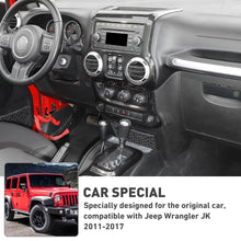 For 2011-2018 Jeep Wrangler JK Center Console Air Vent Switch & Gear Cup Holder Panel Cover Trim (3 pcs) RT-TCZ