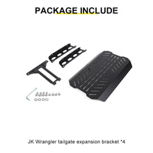 For 2007-2018 Jeep Wrangler JK Tailgate Expansion Bracket Rear Door Support Rack Cargo Mount（4 pcs） RT-TCZ