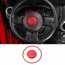 For Jeep Wrangler JK 07-18/Grand Cherokee 11-13 /Patriot 11-16 2X Steering Wheel Central Ring Trim RT-TCZ