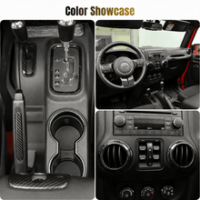 For 2011–2018 Jeep Wrangler JKU 4-Door 18PCS Interior Trim Kit – Dashboard & Center Console Decoration Cover RT-TCZ