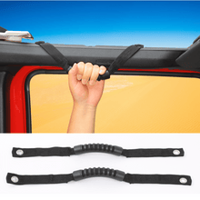For 2024+ Jeep Wrangler JL/Gladiator JT 2 x Roll Bar Grab Handles Roof Top Paracord for Secure Grip, Essential Interior Accessories RT-TCZ