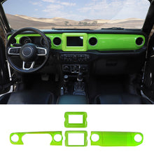 For 2018-2023 Jeep Wrangler JL JLU & Gladiator JT 4PCS Central Navigation Cover Console Panel Trim RT-TCZ
