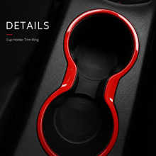For 2017-2020 Jeep Compass Center Console Shifter & Cup Holder Trim Ring Cover Kit