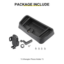 For 1997-2006 Jeep Wrangler TJ Center Console Phone Holder Dash Mount with Storage Tray (2 pcs) RT-TCZ