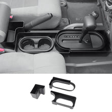 For 2007-2010 Jeep Wrangler JK Interior Center Console Gear Shift Cup Holder Storage Box (3 pcs) RT-TCZ