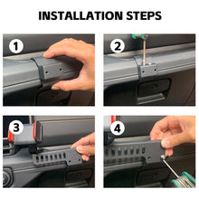 For 2024+ Jeep Wrangler JL & Gladiator JT Iron Co-pilot Handle Cell Phone Holder Stand RT-TCZ