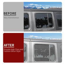 For 2018+ Jeep Wrangler JL 4Door Rear Door Window Louver Air Vent Panel Trim Cover RT-TCZ
