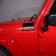 For 2007-2018 Jeep Wrangler JK Front Engine Hood Vinyl Decal Wrap Corner Sticker（2 pcs） RT-TCZ
