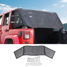 For 2007-2018 Jeep Wrangler JK 4-Door Version Rear Trunk Sunshade Mesh Insulation Net Cover RT-TCZ