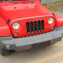 For 2007-2018 Jeep Wrangler JK Front Grill Inserts & Headlight Trim & Turn Signal Bezel Kit（11 pcs） RT-TCZ
