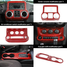 For 2011-2018 Jeep Wrangler JK Center Console Air Vent Switch & Gear Cup Holder Panel Cover Trim (3 pcs) RT-TCZ