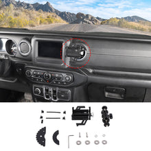 RT-TCZ Aluminum Air Conditioning Tuyere Mobile Phone Holder For Jeep Wrangler JL/JT 2018+ Accessories Black