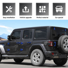 For 2018+ Jeep Wrangler JLU 4Doors 22PCS Exterior Trim Kit Cover Decoration Trim RT-TCZ