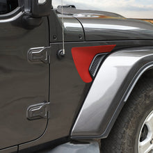 For 2018+ Jeep Wrangler JL & Gladiator JT Exterior Front Leaf Board Fender Air Outlet Sticker Trim Cover (2 pcs) RT-TCZ