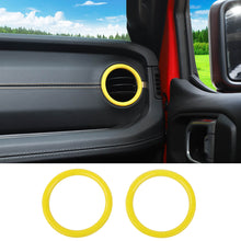For 2024+ Jeep Wrangler JL & Gladiator JT Instrument Panel Air Conditioning Vent Trim Ring 2PCS Style A RT-TCZ