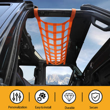 For Jeep Wrangler YJ TJ JK JL Multi-function Mesh Cargo Net Car Roof Net Hammock RT-TCZ