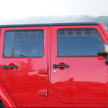 For 2007-2018 Jeep Wrangler JK Front Rear Door Window Louver Air Vent Panel Trim RT-TCZ