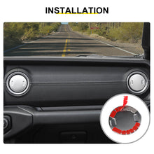 For 2018+ Jeep Wrangler JL / Gladiator JT 4 x Dashboard Air Conditioning Vent Trim Cover Aluminium Alloy RT-TCZ