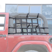 For Jeep Wrangler JK 2007-2017 Rear Side Cargo Trunk Net Restraint Barrier 2Door