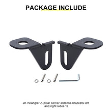 For 2014+ Jeep Wrangler JK JL Side A-pillar Corner Antenna Mounting Bracket Accessories RT-TCZ