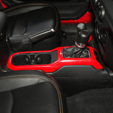 For 2018+ Jeep Wrangler JL & Gladiator  JT Interior Center Console Water Cup Holder Gear Shift Panel Frame Trim Cover RT-TCZ