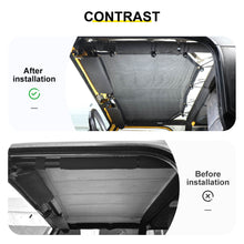 For Jeep Wrangler TJ Car Rear Trunk Sun Shade Top Insulation Net Cover Kit (2 pcs) RT-TCZ