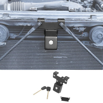 For 2018+ Jeep Wrangler JL/Gradiator JT Anti-Theft Hidden Hood Lock Hood Latches With Key RT-TCZ