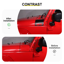 For 2007-2018 Jeep Wrangler JK Front Engine Hood Vinyl Decal Wrap Corner Sticker（2 pcs） RT-TCZ