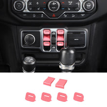 For 2018+ Jeep Wrangler JL/Gladiator JT Window Switch Button Cover & Window Lift Switch Button Trim RT-TCZ