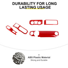 For 2024+ Jeep Wrangler JL & Gladiator JT Center Console Dashboard Gear Shift Bezel Trim Cover Kit (6 pcs) RT-TCZ