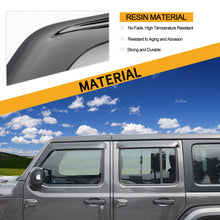 For 2018+ Jeep Wrangler JL/JT 4Door Side Window Visors Rain Shield Guards Cover RT-TCZ