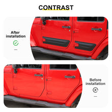 For 2007-2018 Jeep Wrangler JK 4-Door Version Car Door Anti Scratch Protective Panel Trim Cover (4 pcs) RT-TCZ