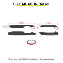 For 2018+ Jeep Wrangler JL & Gladiator JT Innet Door Armrest Handle Panel Guard Cover Decor Trim (4 pcs) RT-TCZ