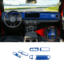 For 2024+ Jeep Wrangler JL & Gladiator JT Center Console Dashboard Gear Shift Bezel Trim Cover Kit (6 pcs) RT-TCZ