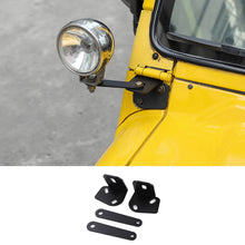 RT-TCZ Metal Front LED Light A-Pillar Mount Brackets Kits For Jeep 1997+ Wrangler TJ JK Accessories