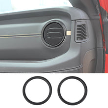 For 2024+ Jeep Wrangler JL & Gladiator JT Instrument Panel Air Conditioning Vent Trim Ring 2PCS Aluminum Alloy Style B RT-TCZ