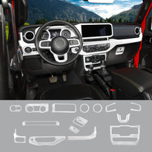 For 2024+ Jeep Wrangler JL & Gladiator JT Interior Center Console Cover Trim Kit (15 pcs) RT-TCZ