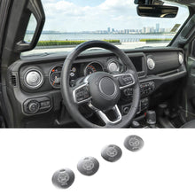 For 2018+ Jeep Wrangler JL / Gladiator JT 4 x Dashboard Air Conditioning Vent Trim Cover Aluminium Alloy RT-TCZ