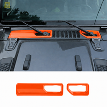 For 2018+ Jeep Wrangler JL Gladiator JT Front Windshield Wiper Base Trim Cover - Hood Accent RT-TCZ