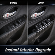 For 2014+ Jeep Cherokee Car Door handle Button Switch Bezel Panel Trim RT-TCZ