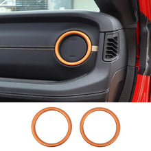 For 2024+ Jeep Wrangler JL & Gladiator JT Instrument Panel Air Conditioning Vent Trim Ring 2PCS Aluminum Alloy Style B RT-TCZ