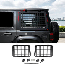 For 2018+ Jeep Wrangler JL 4-Door Version Exterior Rear Window Glass Armor Protector Cover Accessories (2 pcs)